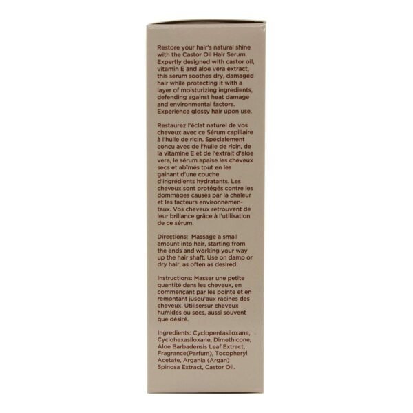 HerStyler Castor Oil Hair Serum for Hair Growth - Hair Shine Serum with Vitamin E - Hair Growth Serum - Hair Serum Heat Protectant - Vitamin E Hair Serum for Silky Hair - Image 5