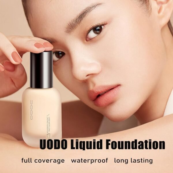 UODO Liquid Foundation - UODO Moisturizing Light Foundation/UODO Matte Long Lasting Foundation, UODO Foundation, Invisible Foundation Makeup Uodo, Uodo Maquillaje (Moisturizing C01 White) - Image 3