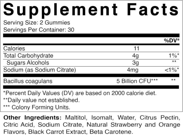 Vitamatic Probiotic Sugar Free Gummies for Men and Women 5 Billion CFUs - Digestive, Immune & Gut Health - Gluten Free - Image 3
