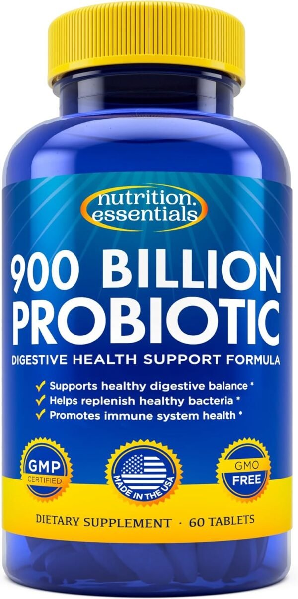 Probiotics for Women and Men - with Lactase Enzyme and Prebiotic Fiber for Digestive Health - 80%+ More Potent Supplement for Gut Health Support - Vegan Raw Probiotic Formula, Made in The USA - Image 2