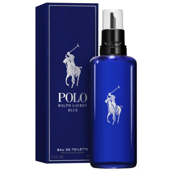 RALPH LAUREN FRAGRANCES - Polo Blue - Eau de Toilette - Men's Cologne - Refillable Cologne Set - With Citrus, Sage, and Suede - 2.5 Fl Oz Bottle & 5.1 Fl Oz Refill - Image 9