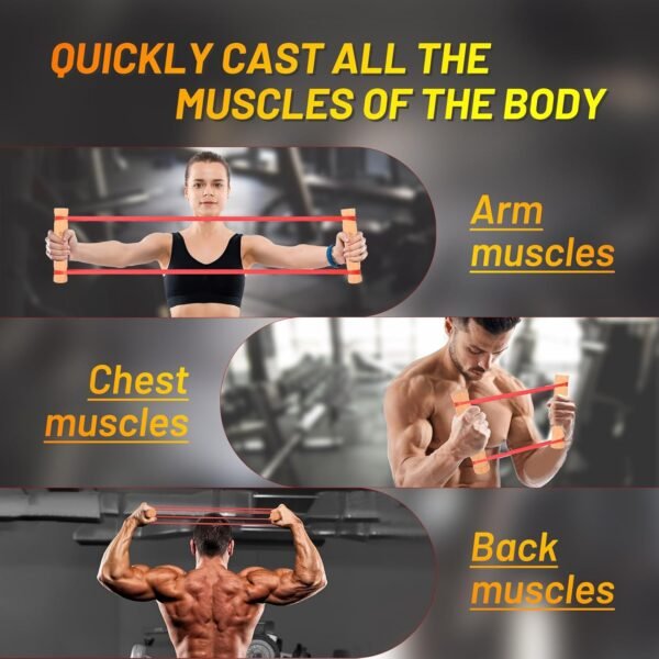 Rip Stick Workout Portable Home Gym Exercise Equipment Adjustable Resistance Bands, Wooden Handles, Liftstick for Upper Body, Shoulder and Joint Rehab (Rip Stick and Bands) - Image 6