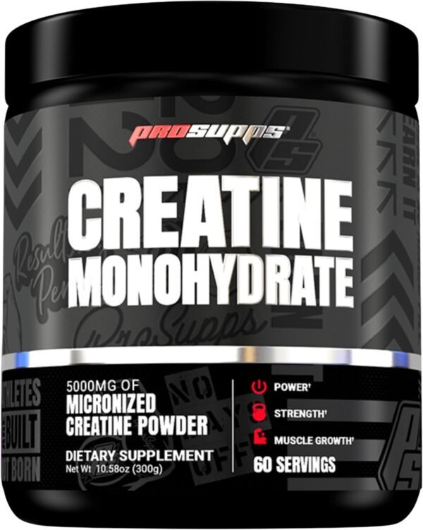 PROSUPPS Creatine Monohydrate Powder - 100% Pharmaceutical Grade Micronized Supplement for Muscle Growth and Recovery (5,000mg, 60 Servings) - Image 2