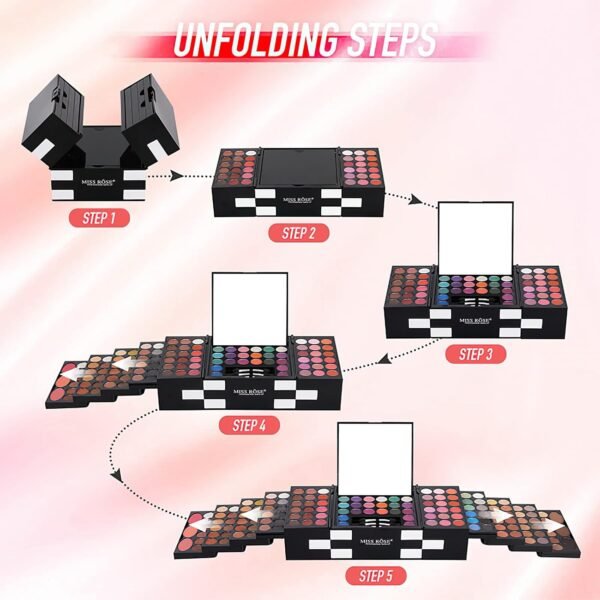 Eyeshadow Palette Cosmetics,Contour Palette Maquillaje Para Mujer,makeup Kit for Women Full Kit,With 142 Color Eyeshadow 3 Color Blush 3 Color Eyebrow Powder… - Image 7