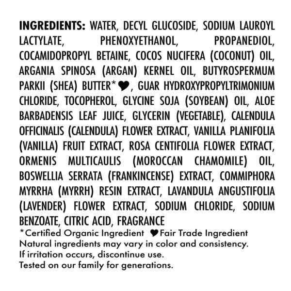 SheaMoisture Baby Wash & Shampoo for All Skin Types Raw Shea, Chamomile & Argan Oil Baby Wash and Shampoo with Frankincense & Myrrh to Help Cleanse 13 oz, Gold, Packaging may vary - Image 5