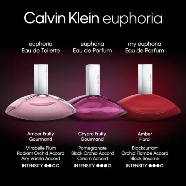 Calvin Klein Euphoria Eau de Parfum – Chypre Women's Perfume – With Notes of Pomegranate, Black Orchid, Lotus Blossom & Mahogany Wood – Long Lasting Fragrance - Image 8