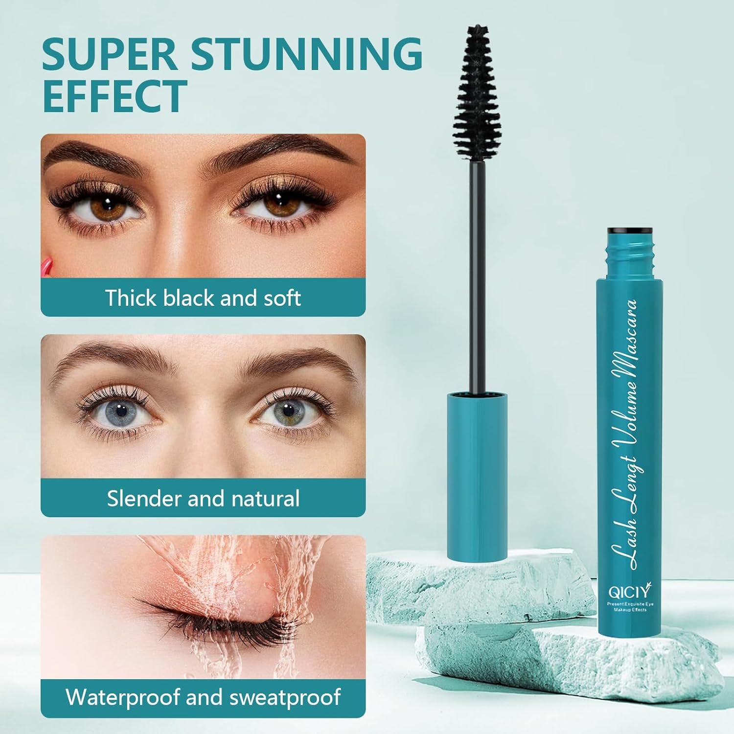Lash Extension Mascara, Volumizing and Lengthening Formula, Smudge-Proof & Waterproof, Long-Lasting Wear, Suitable for Sensitive Eyes – 8ml - Image 7