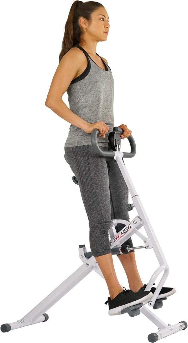 EFITMENT Rower-Ride Squat Machines for Home Exercise Trainer Total Body Abs and Glutes Butt Assist Db Method Upright Workout Rowing Machine - SA022 - Image 3