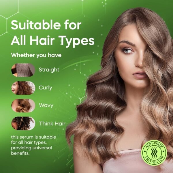 DOMINICAN MAGIC Nourishing Hair Styling Serum, Anti-Frizz Serum & Hydrating Hair Treatment for Dry, Frizzy Hair, 6oz - Image 5