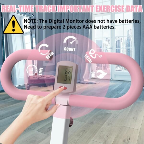 Squat Machine for Home, Squat Ride / Rowing Machine with Adjustable Resistance, Foldable Exercise Equipment, Glute & Leg Cardio Workout Machine - Image 5