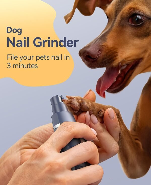 oneisall Small Dog Clippers Grooming Kit, 4 in 1 Quiet Cordless Dog Paw Trimmer & Nail Grinders,IPX7 Waterproof Dog Trimmers for Small Dogs - Image 5