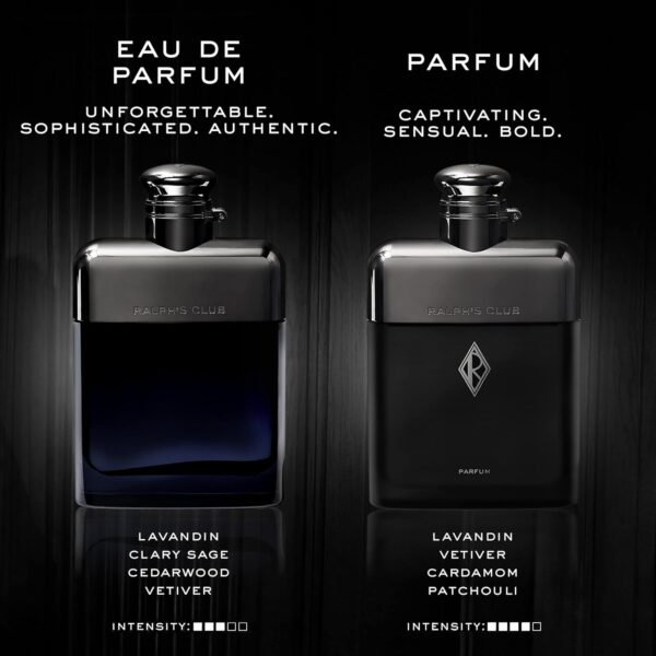 Ralph Lauren - Ralph's Club - Eau de Parfum - Men's Cologne - Woody & Fresh - With Lavandin, Sage, Vetiver, and Cedarwood - Medium Intensity - Image 5