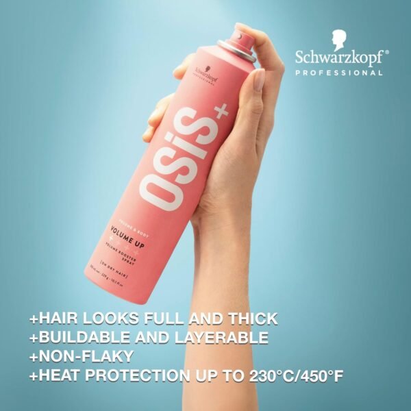 OSiS+ Volume Up Booster Spray, 8.9 oz – Lightweight Flexible Style Control – Textured Volume with Natural Movement and Feel – Volumizing Hair Spray - Image 3
