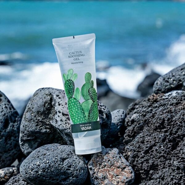 YADAH Cactus Soothing Gel (8.45fl oz) - Sunburn Relief, Calm, Cool & Soothe Irritated Skin, Face Redness. Korean Skin Care. 95% Cactus Extract, Vegan. - Image 10