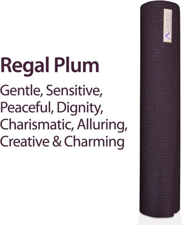 AURORAE Classic/Printed Extra Thick and Long Yoga Mat. Slip Free Rosin included - Image 5