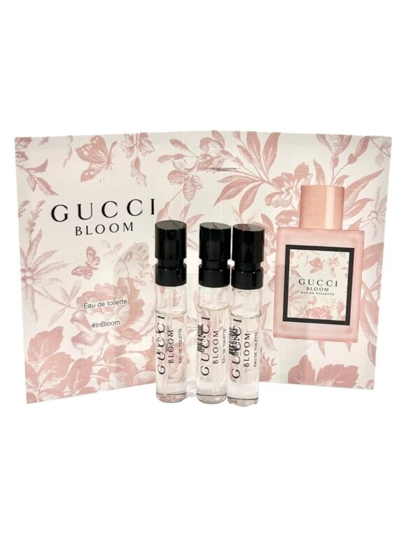 Gucci Bloom Sample Perfume Women EDT Spray 1.5 ml / 0.05 oz - set of 3 - Image 4