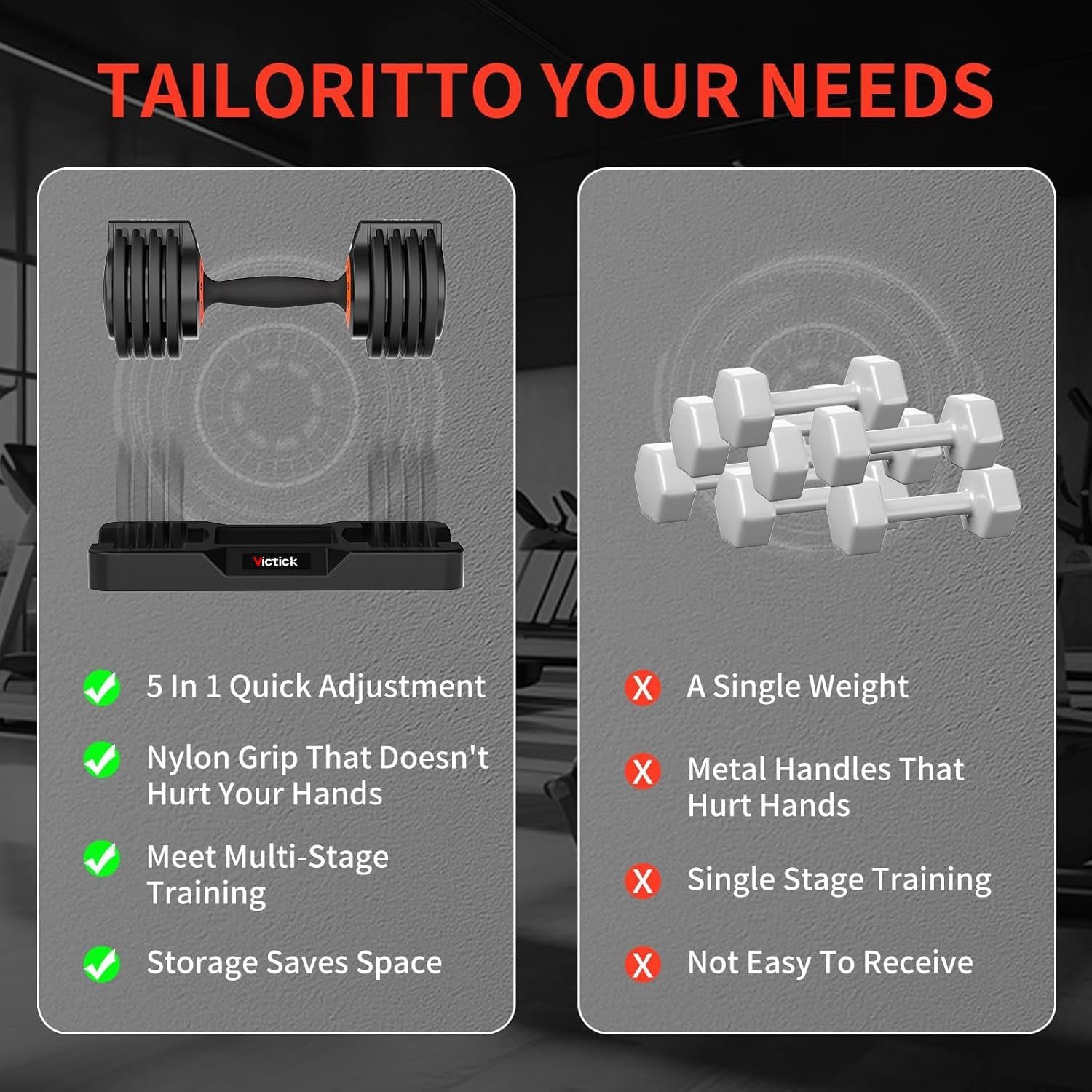 Adjustable Dumbbell Set 25LB Pair, Home Gym Weights with Non-Slip Handle, 5 in 1 Adjustable Dumbbells for Exercise and Full Body Strength Training - Image 5