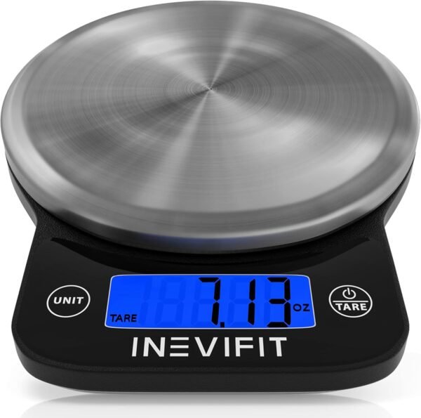 INEVIFIT EROS Bluetooth Smart Scale & Digital Kitchen Scale Fitness Bundle, Complete Body Composition and Nutrition Tracking Solution with Batteries Included - Image 10