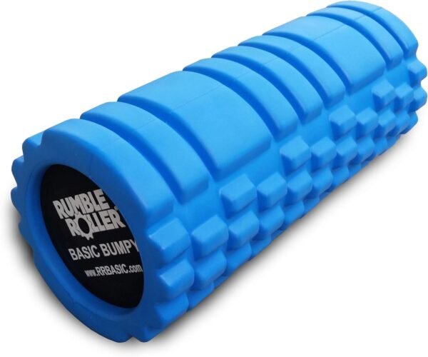 RumbleRoller Basic Bumpy Foam Roller, Solid Core EVA Foam Roller with Grid/Bump Texture for Deep Tissue Massage and Self-Myofascial Release - Image 2