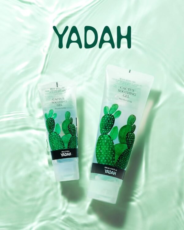 YADAH Cactus Soothing Gel (8.45fl oz) - Sunburn Relief, Calm, Cool & Soothe Irritated Skin, Face Redness. Korean Skin Care. 95% Cactus Extract, Vegan. - Image 8