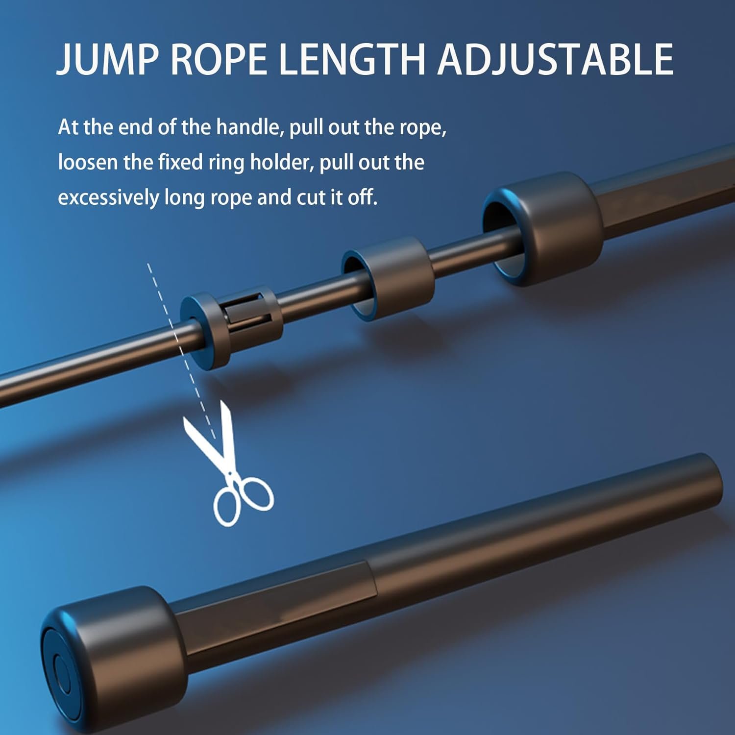 Jump Rope, Adjustable Kids Jump Rope Set, Tangle Free Skipping Rope, Lightweight Jump Ropes for Fitness, 9.2ft Pvc Jump Rope for Kids 8-12, Women, Men - Jumping Rope for Workout - Image 4