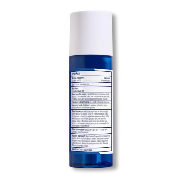 PanOxyl Clarifying Exfoliant with 2% Salicylic Acid, BHA Liquid Exfoliant for Face, Unclogs, Minimizes Appearance of Pores, Blue Algae and Antioxidants Help Calm Redness, For Acne Prone Skin, 4 fl oz - Image 3
