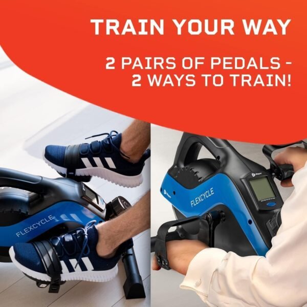 LifePro 3-in-1 Under Desk Cycle Pedal Exerciser with Resistance Bands - Mini Bike Pedal Exerciser for Arms, Legs, and Feet - Fitness App Compatible for Home Workouts - Image 10