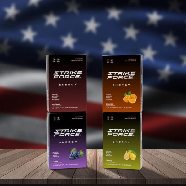 Strike Force Energy Drink Mix - Grape Flavor - Natural Tasting Caffeine Drink - Turn Any Drink into a Healthy Energy Drink - Zero Calories, Keto Friendly, Sugar Free, Pre Workout (10 Liquid Packs) - Image 7