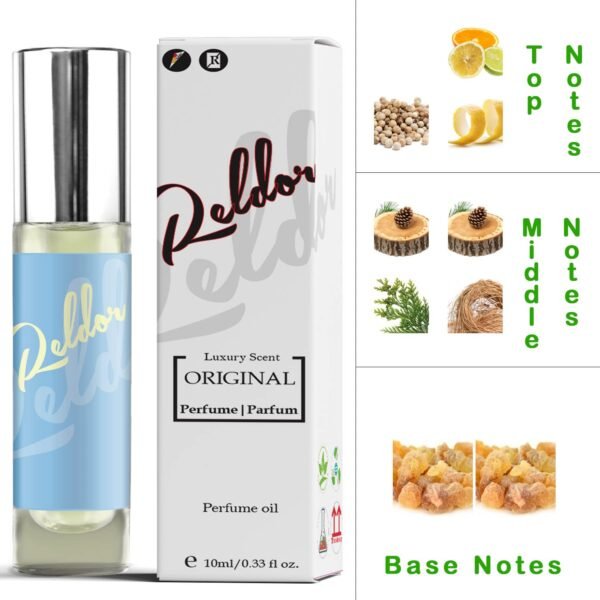 Cologne for Men, Woody Roll-On Perfume - Sophisticated Citrus, Cedar, and Vetiver Fragrance - Long-Lasting Scent in Convenient Travel Size - Image 5