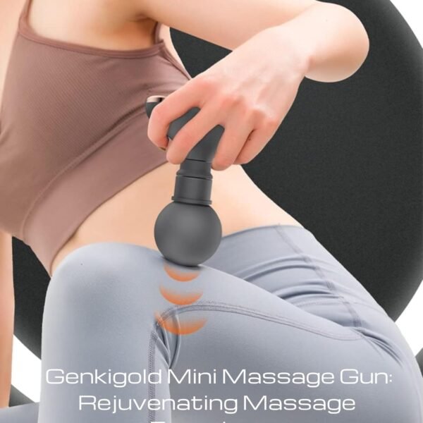 Mini Massage Gun,Portable Pocket Size,3200 Turn Silent Vibrating Speeds,USB Rechargeable,Targeting Neck,Back,Arm,and Leg,for Muscle Recovery & Back Pain Relief,Pearl White - Image 3
