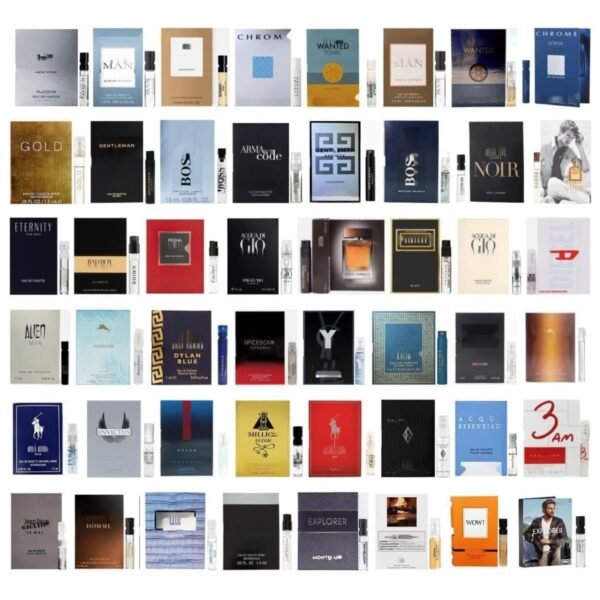 Men's Cologne Top Designer Sampler Vial Set x 6 Best Rated Cologne Sample Most Popular - Image 3