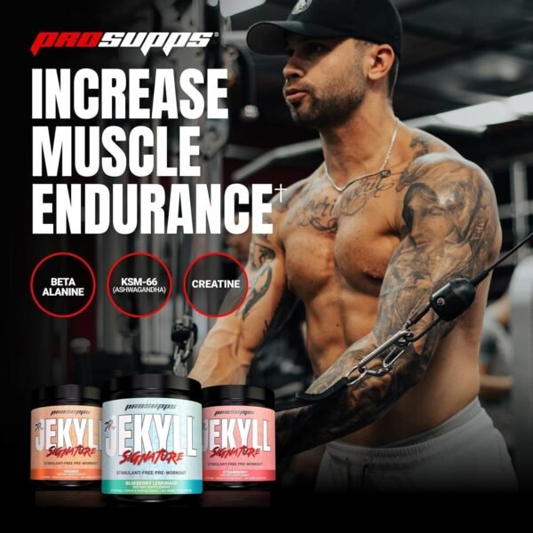 PROSUPPS Dr. Jekyll Signature Pre-Workout Powder, Stimulant & Caffeine Free, Intense Focus, Energy & Pumps, (30 Servings, Blueberry Lemonade) - Image 4