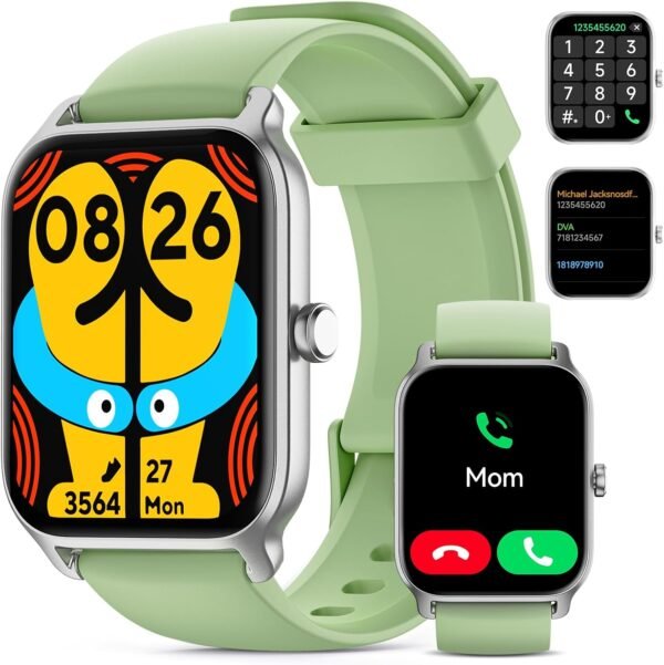 Smart Watch for Women Men, Smartwatch 1.8'' Alexa Built-in Fitness Tracker IP68 Waterproof Watch for Women Compatible for Android & iOS with Bluetooth Calls, IP68 Heart Rate/Sleep/SpO2 Monitor, 110+ - Image 10
