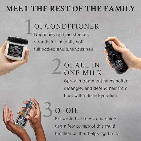 Davines OI Oil | Weightless Hair Oil Perfect for Dry Hair, Coarse & Curly Hair Types | Conrol Frizz | Soft, Shiny Hair - Image 8