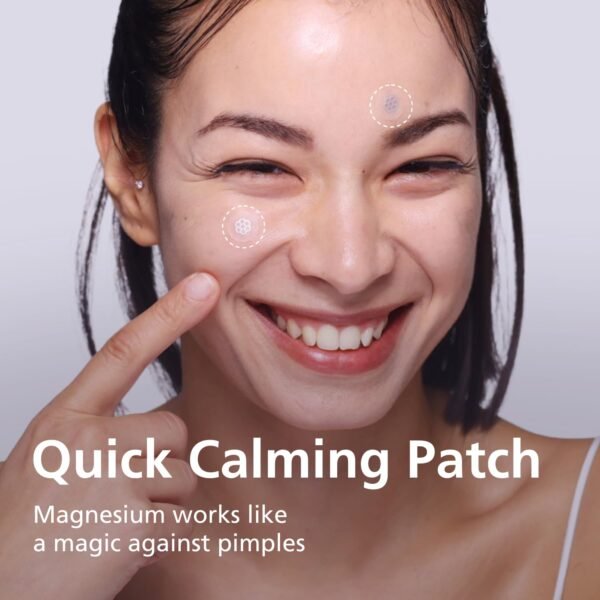 EasyDerm Quick Calming Magnesium Patches – Hydrocolloid Acne Spot Treatment with Tea Tree & Cica, 10 Patches, Zit Sticker, TikTok Viral Blemish Patch - Image 6