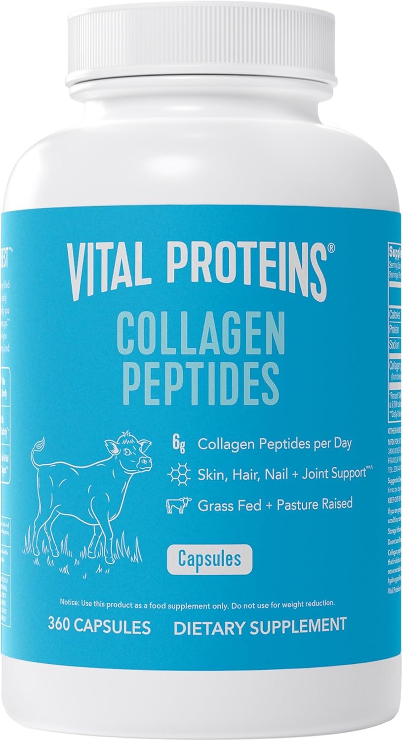 Vital Proteins Collagen Pills Supplement (Type I, III), 360 Collagen Capsules, 3300mg Serving Help Support Healthy Hair, Collagen Supplement - Image 2