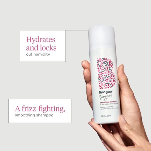 Briogeo Farewell Frizz Smoothing Conditioner, Tame Frizz and Restore Shine to Dull, Dry Hair, Nourishes and Smooths, Argan Oil for Shine, Vegan, Cruelty-Free - Image 4