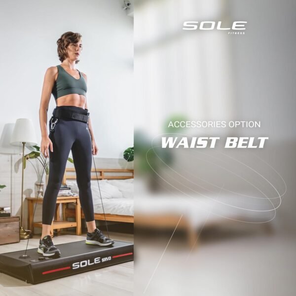 SOLE SRVO Weight Trainer, Resistance Bands and Pushup Stand, Strength Exercise Equipment for Daily at Home Gym Training - Includes 2 Wheels, Motorized Resistance System, Handles, Ropes, a Bar and Mat - Image 9