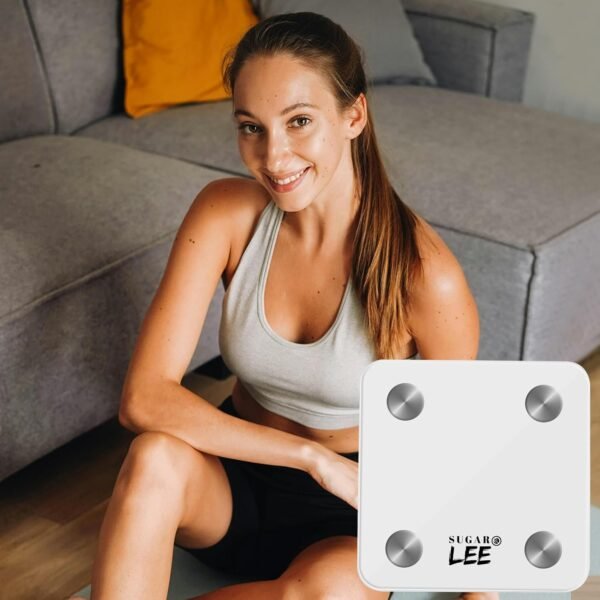 SugarLee Smart Body Fat Scale, Digital Bathroom Scale for Body Weight, Smart Scale with Precise and Clear Large LCD Display, 6mm Tempered Glass, 500 LBS - Image 8