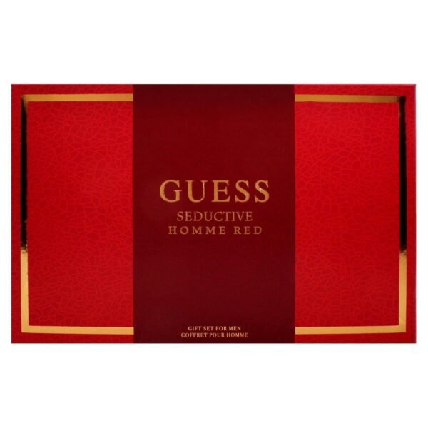 Guess Seductive Red for Men - 4 Pc Gift Set 3.4oz EDT Spray, 6oz Body Spray, 3.4oz Shower Gel, Pouch - Image 6