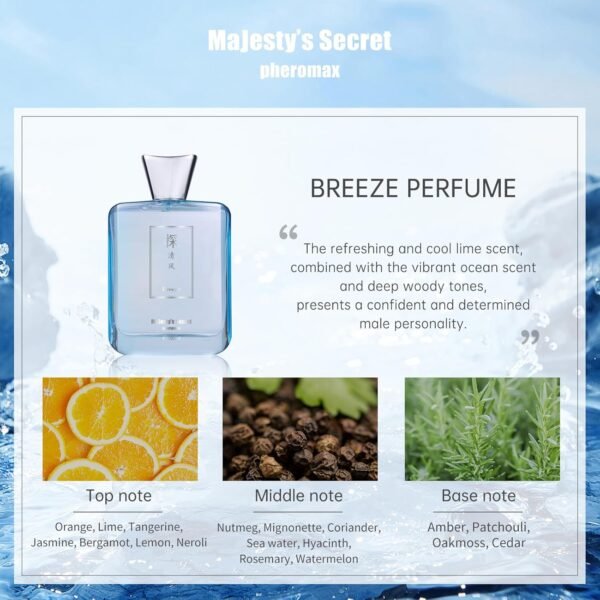 MAJESTY`S SECRET PHEROMAX Mens Cologne Sampler Gift Sets, High End Perfume Samples for Men, Travel Size Perfumes, Long Lasting Fragrance for Men Edp, Eau De Parfum Spray 3.4 Oz (TAN Breeze) - Image 5