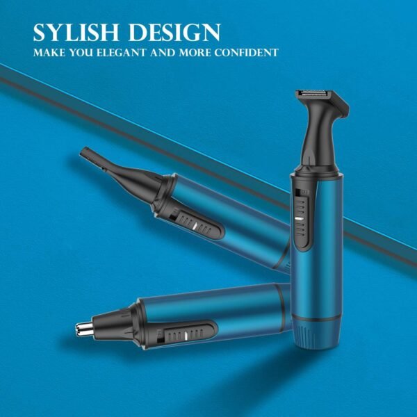 AREYZIN Ear and Nose Hair Trimmer for Men and Women Professional USB Rechargeable Nose Trimmer Nose Clippers Eyebrow Facial Hair Trimmer Body Grooming Kit IPX7 Waterproof Dual Edge Blades - Image 8