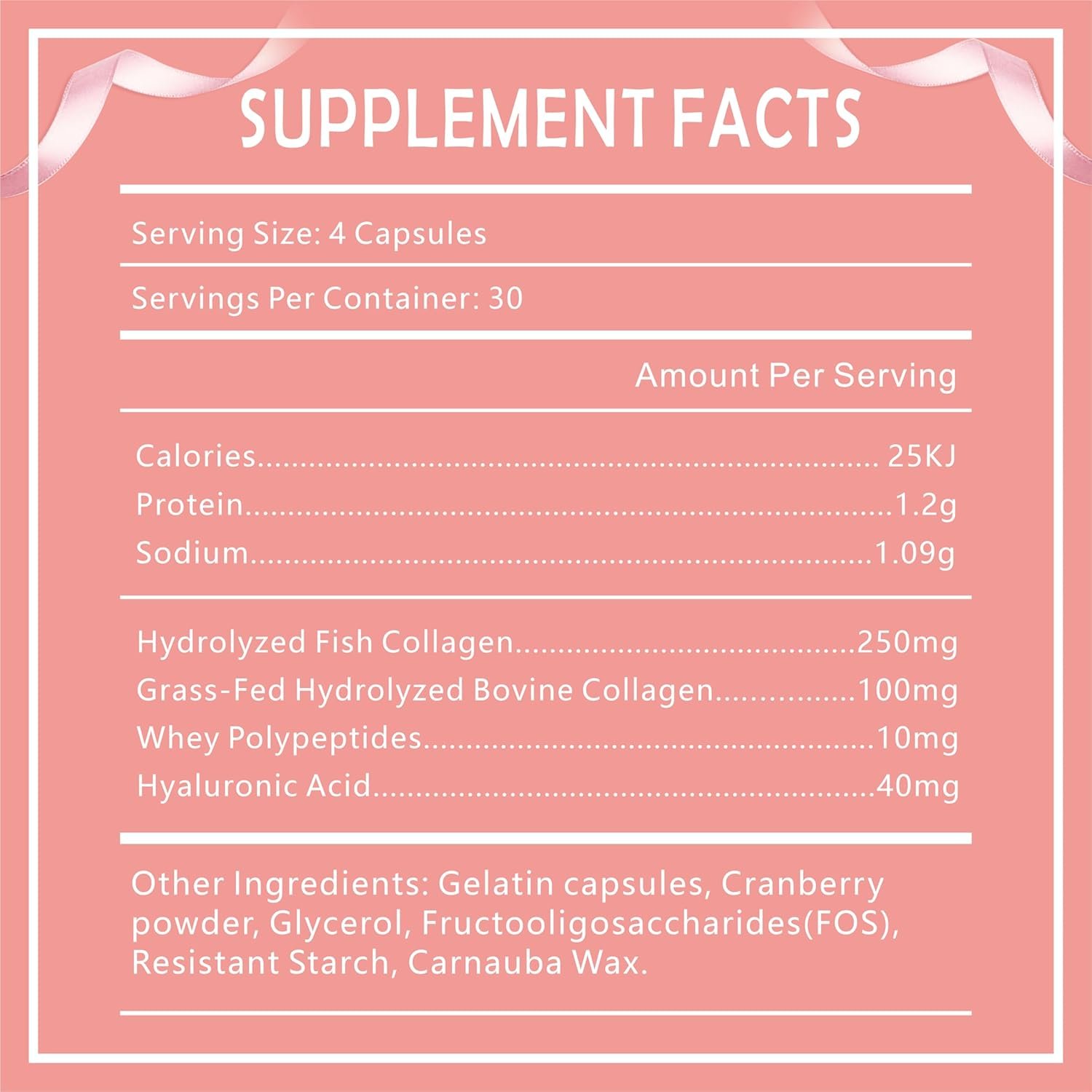 GDME Multi Collagen Peptides Powder for Women - Type I, II, III, V, X - Hydrolyzed Collagen Peptides, Supports Skin Hair Nail & Joint, Grass-Fed, Non-GMO, 120 Capsules - Image 6