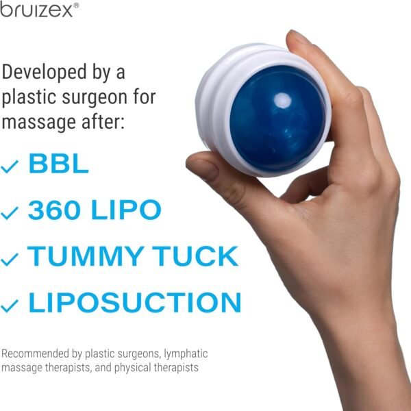 Lymphatic Drainage Massager, Massage Roller Ball, Fibro Roller for Fibrosis Treatment, Liposuction, 360 Lipo, Tummy Tuck & BBL Post Surgery Recovery, Body Roller - Image 5