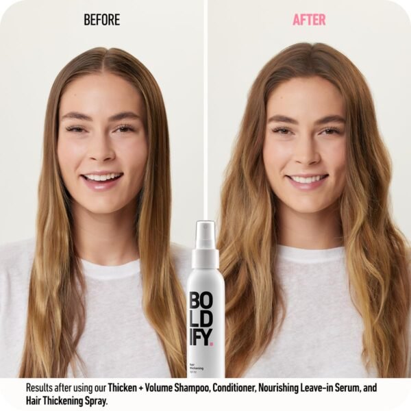 BOLDIFY Hair Thickening Spray | Volumizing and Texturizing Product for Lush, Fuller Hair | Stylist Recommended Hair Volumizer - 4 ounces - Image 4