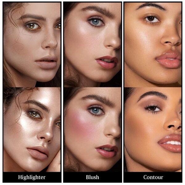 3Pcs Cream Contour Stick Makeup Kit - Cream Blush Stick Highlighter Stick Contour Bronzer Stick for Cheeks, Waterproof Long Lasting Blendable, Contour Stick Trio for Face Makeup (#02, 05, 06) - Image 9