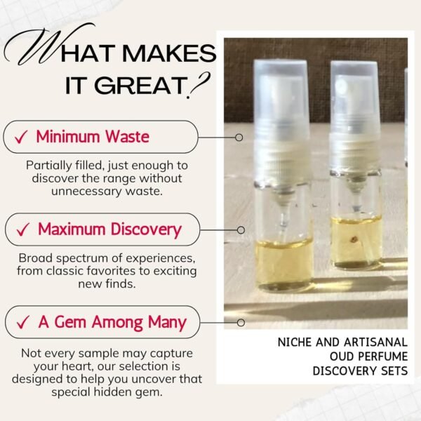 Ahmad Al Maghribi Perfume Samples for Women (Feminine Set) | Soft Arabian Perfume for Women; Muestras de Perfumes Arabes para Mujeres. Oud Arabic - Image 3