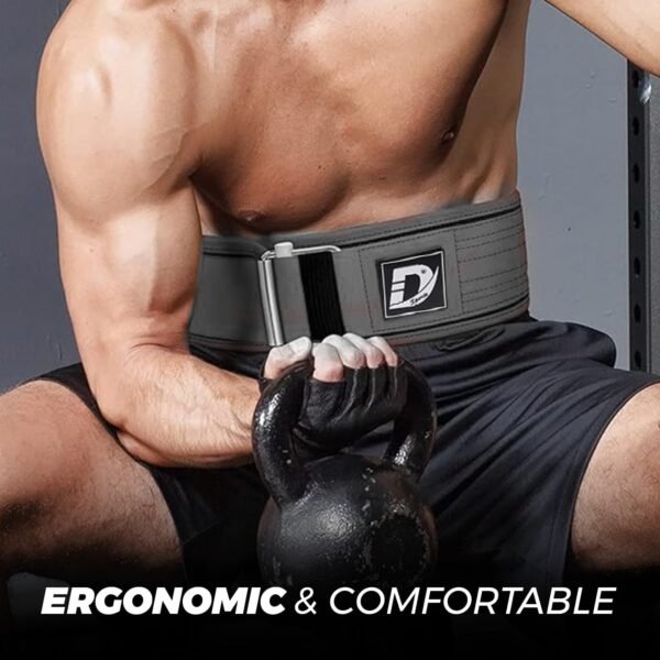 DEFY Self Locking Weight Lifting Belt – Premium Weightlifting Belt for Powerlifting, Bodybuilding, Cross Training & Back Support – Adjustable Workout Belt for Men & Women - Image 6