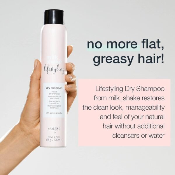 milk_shake Lifestyling Dry Shampoo - Instant Dry Shampoo for Women For Flat, Dry or Oily Hair - 4.7 Fl OZ - Image 3