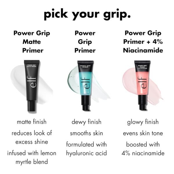 e.l.f. Power Grip Matte Primer Mini, Gel-Based & Hydrating Face Primer For Smoothing Skin & Gripping Makeup, Moisturizes & Primes, Travel Size - Image 6